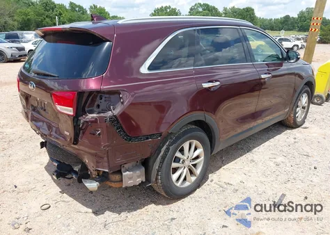 2018 Kia Sorento 2.4L Lx z USA, uszkodzony, nr VIN 5XYPGDA32JG429159